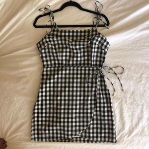 Wild Honey Gingham Wrap Dress